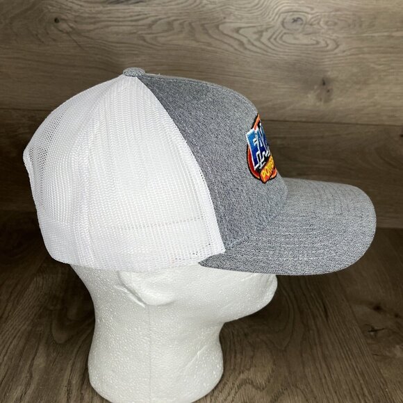 Family Power Sports Gray White Mesh Truckers Ball Cap Snap Back - Picture 4 of 11